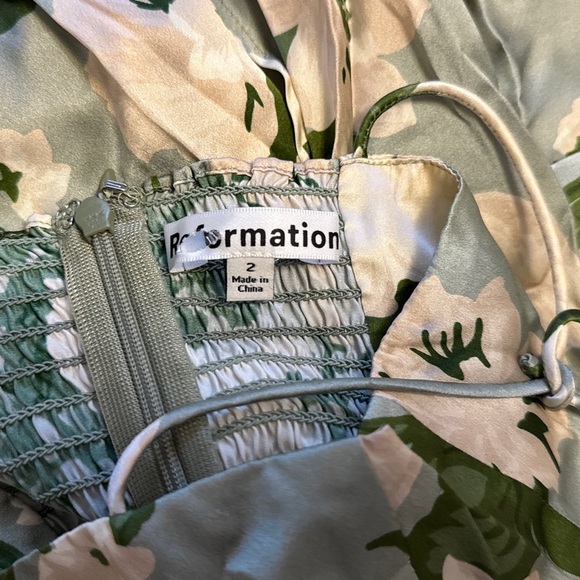 Reformation Marguerite Silk Dress Size 2 - Picture 6 of 7